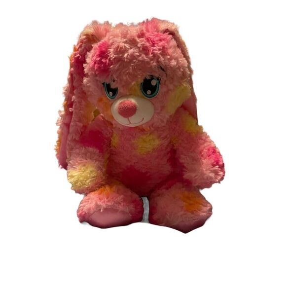 Build-A-Bear Workshop Kids Pink Polka Dots Bunny Rabbit Stuffed Animal Plush Toy - Picture 11 of 12